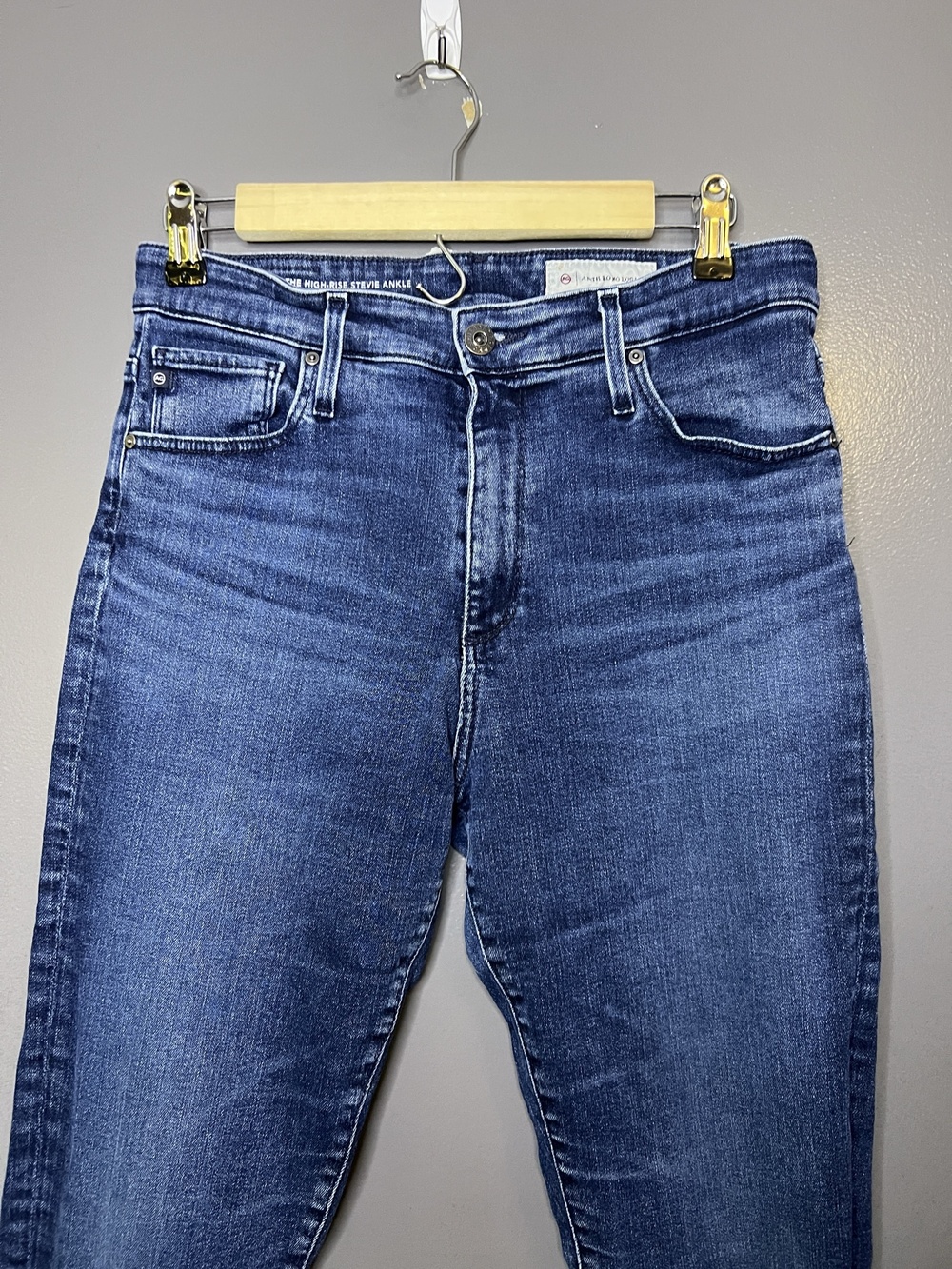 AG Adriano Goldschmied High Rise Stevie Ankle Jeans Womens 30R Blue
